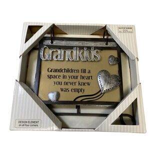 NEW Fetco Home Decor Grandkids 6x4 Flip Photo Album Holds 40 Photos Gift NIB